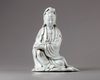 A dehua glazed figure of guanyin