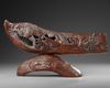 A CHINESE BAMBOO DRAGON CARVING, QING DYNASTY (1644-1911)