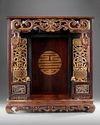 A GILT CHINESE WOODEN HOME ALTAR, EARLY 20TH CENTURY