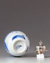 A Chinese blue and white silver mounted jar