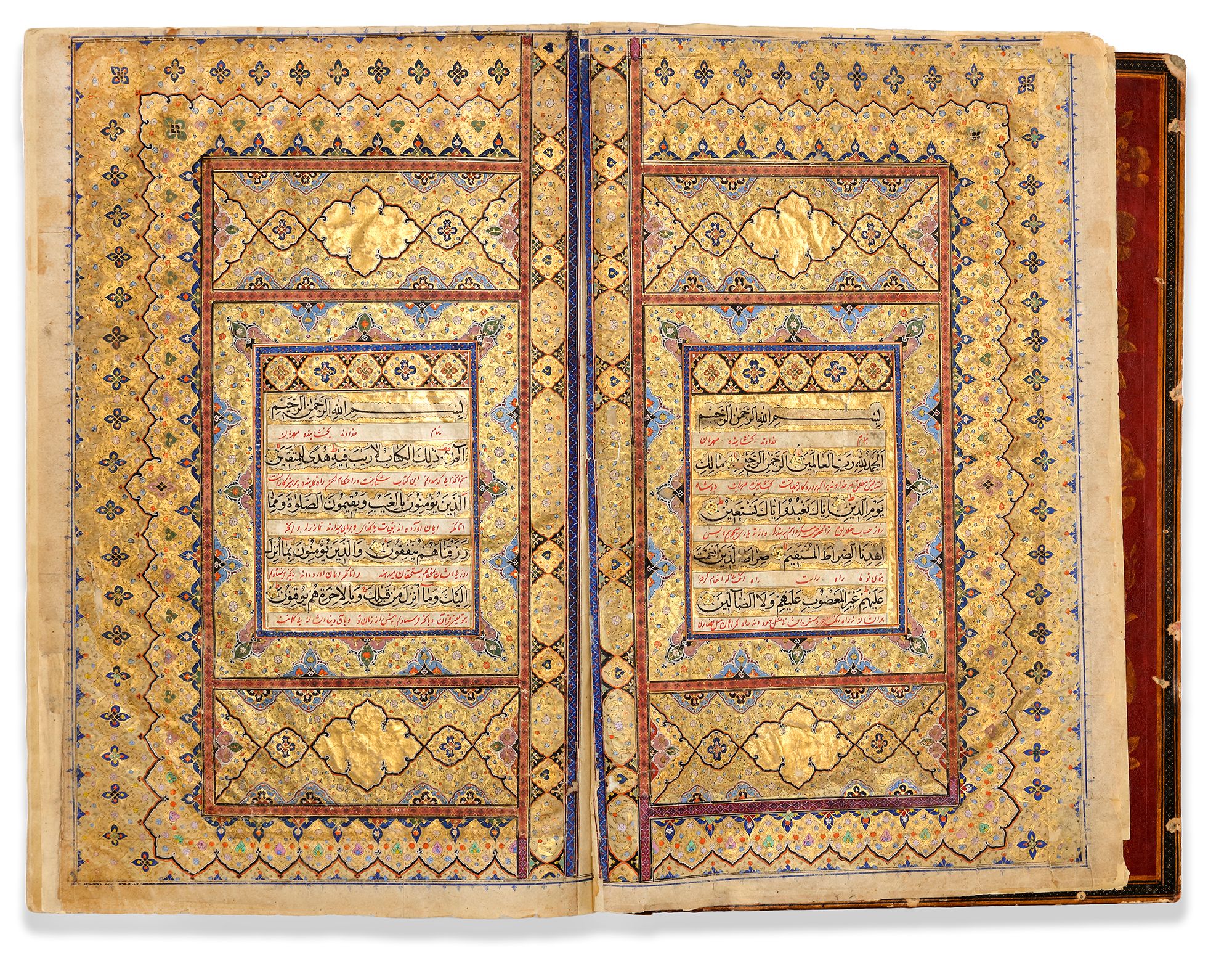 AN ILLUMINATED SAFAVID QURAN BY MUHAMMAD MAHDI AL-SHIRAZI, PERSIA