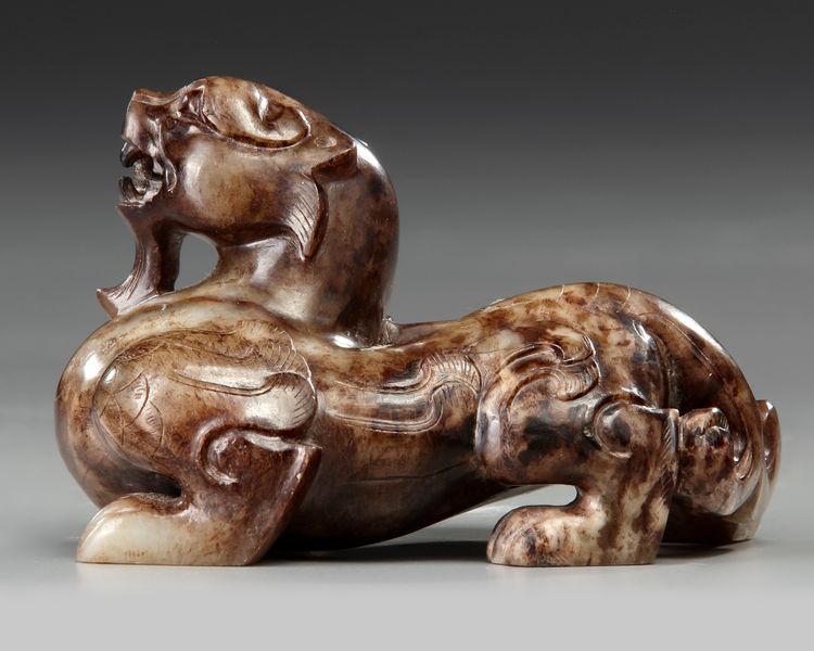 A CHINESE JADE BIXIE, HAN DYNASTY (202 BC-220 AD)