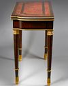 A FRENCH MAHOGANY MARQUETRY GAME TABLE, LATE 19TH CENTURY