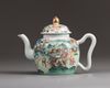 A Chinese famille rose teapot and cover