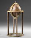 A PERSIAN ENGRAVED BRASS CELESTIAL GLOBE, 19TH CENTURY