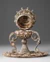 A FINE OTTOMAN PARCEL-GILT ENAMELLED SILVER FILIGREE CENSER, 18TH CENTURY