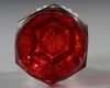 A BOHEMIAN RUBY CUT GLASS GOBLET, CIRCA 1860