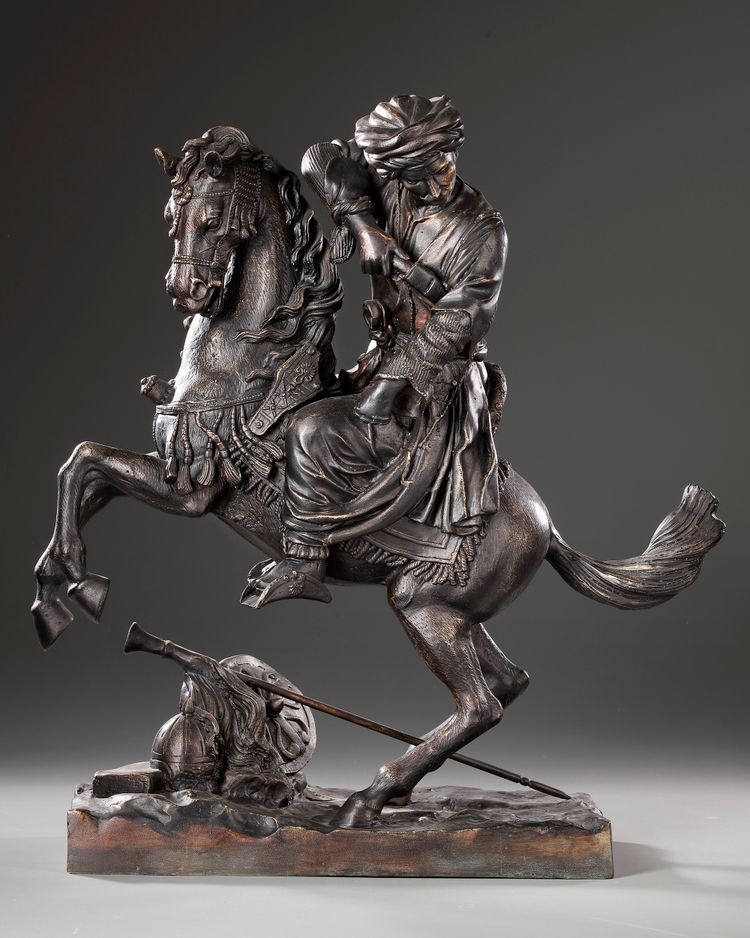 AN ORIENTAL CAVALIER AFTER THEODORE GERICAULT, LATE 19TH CENTURY