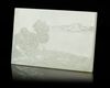 A CHINESE WHITE JADE PLAQUE, 19TH CENTURY