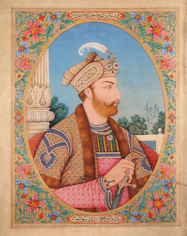 A LARGE  INDIAN PORTRAIT, 19TH CENTURY