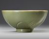 A CHINESE LONGQUAN CELADON IMPRESSED BOWL, QING DYNASTY (1644-1911)