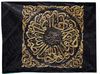AN OTTOMAN EMBROIDERED GILT METAL THREAD TEXTILE KAABA KISWAH