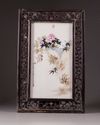 A Chinese Plaque with chrysanthemums