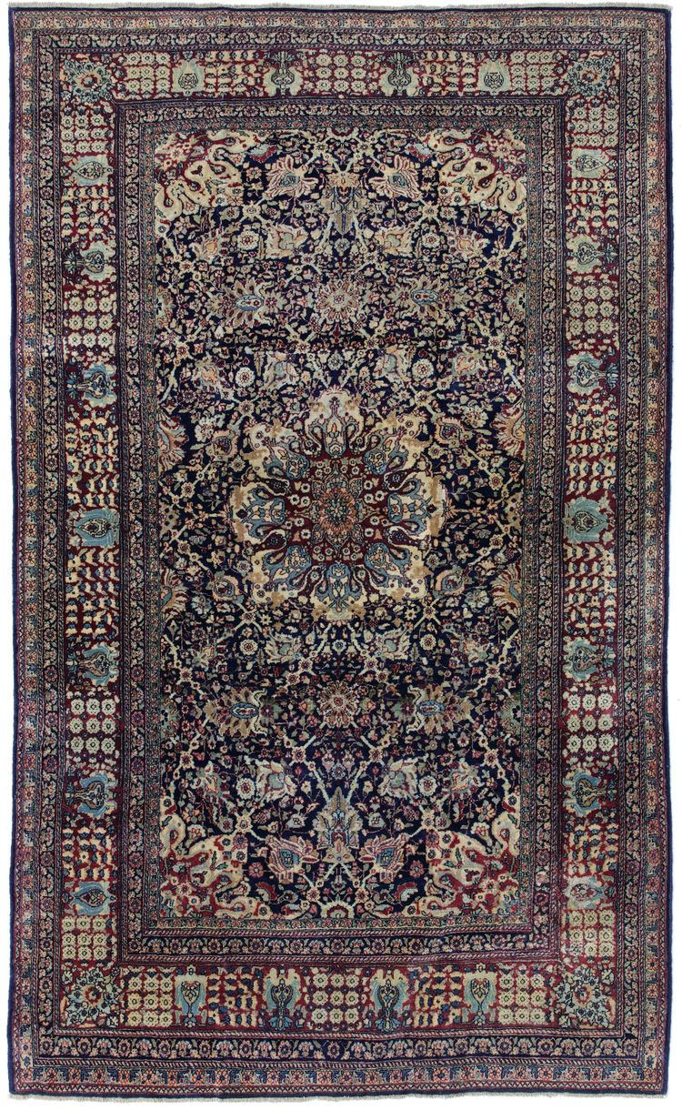 A FINE TEHRAN CARPET, CIRCA 1900