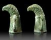 A PAIR OF ROMAN BRONZE CHARIOT OR CARPENTUM FITTINGS, 2/3 CENTURY A.D.
