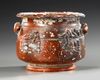 A ROMAN RED CLAY BOWL WITH EROTIC SCENES, CIRCA 1ST-2ND CENTURY A.D.