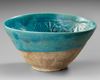 BAMIYAN MONOCHROME MOULDED POTTERY BOWL, PERSIA, 12TH-13TH CENTURY