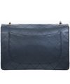 1997-1999 Chanel Black Caviar Leather Jumbo Single Flap Bag