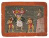 RAM AND LAXMAN CARRIED BY GARUDA, BUNDELKHAND CENTRAL INDIA, 18TH CENTURY