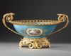 A SEVRES STYLE PORCELAIN BOWL, NAPOLEON III PERIOD, LATE 19TH CENTURY