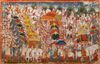 A SCENE FROM THE MAHABHARATA, INDIA RAGHOGARH, 19TH CENTURY