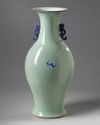 A large Chinese celadon vase