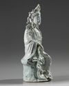 A Chinese Qingbai-glazed figure of Guanyin