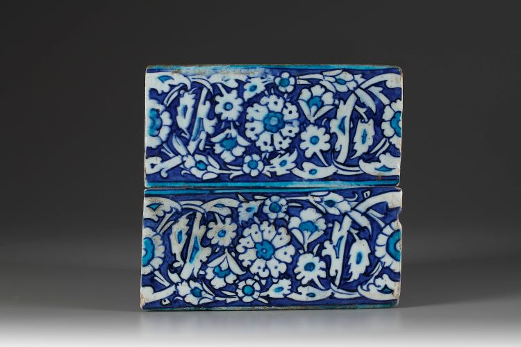 A pair of Iznik tiles