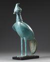 An Islamic Persian turquoise pottery bird