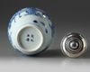 A Chinese blue and white ‘ladies’ ovoid jar