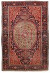 AN ANTIQUE LARGE SIZE SARUK FERAHAN CARPET