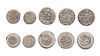 AFSHARID, TEMP. NADER SHAH AFSHAR(1148–1160AH/ 1736–1747AD), FIVE SILVER COINS, DATED