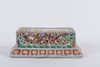A CHINESE WUCAI PORCELAIN INKSTONE HOLDER, 19TH-20TH CENTURY