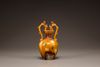 A small sancai-glazed pottery amphora