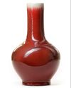 A CHINESE COPPER-RED-GLAZED BOTTLE VASE, 19TH CENTURY