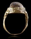 A CRYSTAL GOLD RING