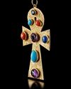 A GOLD ANKH CROSS, 14 CARAT