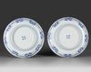 A PAIR OF JAPANESE IMARI NANBAN SHIP DISHES, 19TH CENTURY