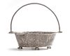 AN OTTOMAN SILVER FILIGREE BASKET, 19TH CENTURY