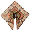 FIVE CHINESE LADIES EMBROIDERED SILK COLLARS, QING DYNASTY, CIRCA 1900
