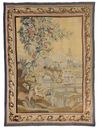 AN ANTIQUE FRENCH AUBUSSON TAPESTRY (WALL HANGING)