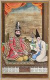 MUHAMMAD SHAH QAJAR AND HIS VIZIER, PERSIA QAJAR, 19TH CENTURY