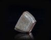 A Chinese crackle-glazed small square-section cup