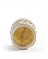 A Cantonese pierced ivory brush pot, bitong