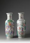 A Pair of Famille Rose Vases