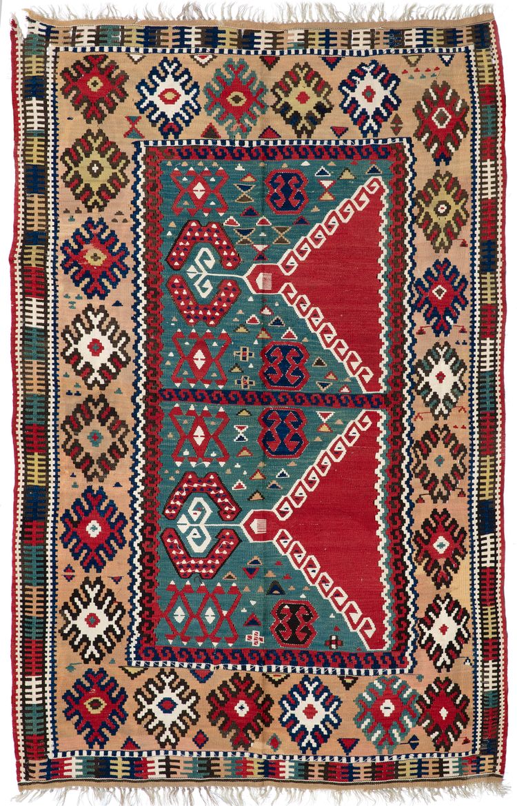 AN ERZURUM BAYBURT SAF KILIM, 19TH CENTURY