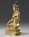A Chinese gilt bronze figure of White Tara