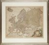 A MAP OF EUROPA, 18TH CENTURY