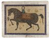 THE THRONE VERSE (AYAT AL-KURSI) IN THE FORM OF A CALLIGRAPHIC HORSE, INDIA, DECCAN, BIJAPUR, 19TH CENTURY