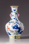 A Chinese famille rose vase
